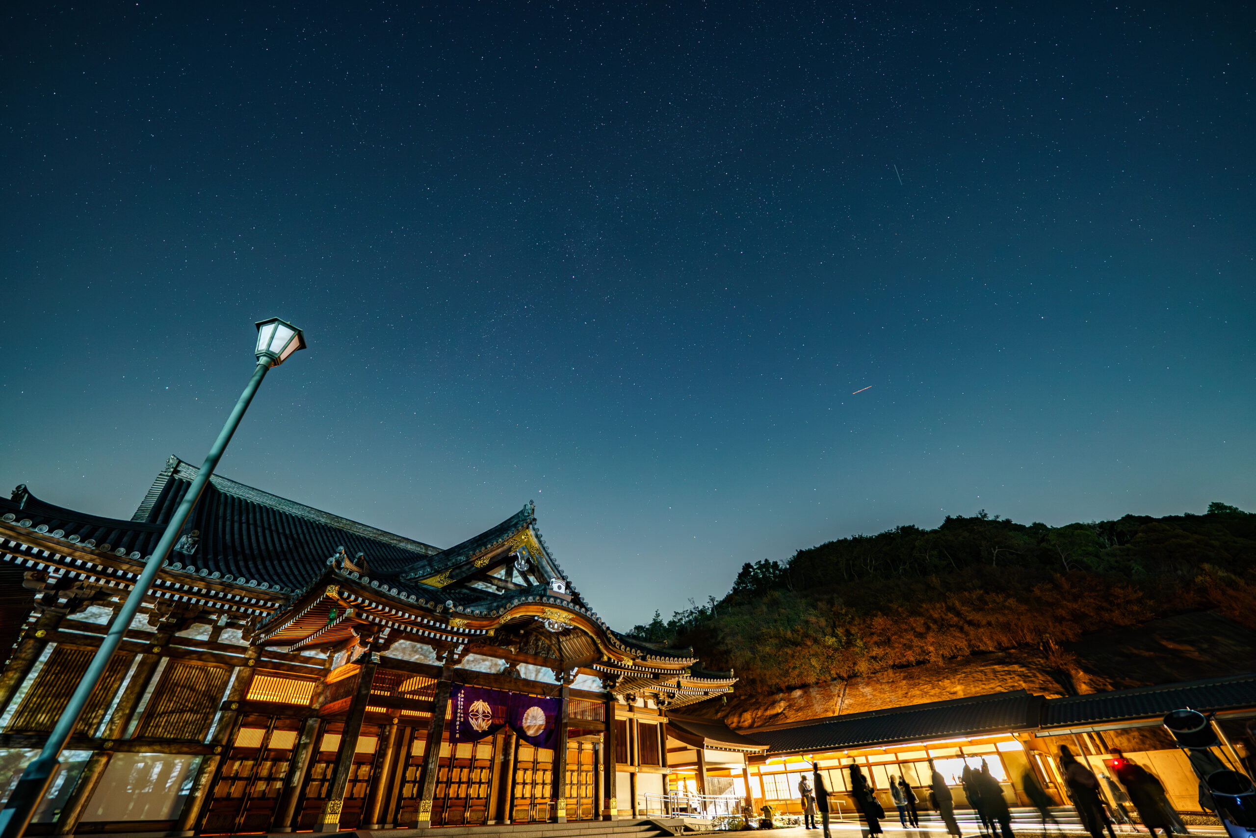 由加山の星空 星観音