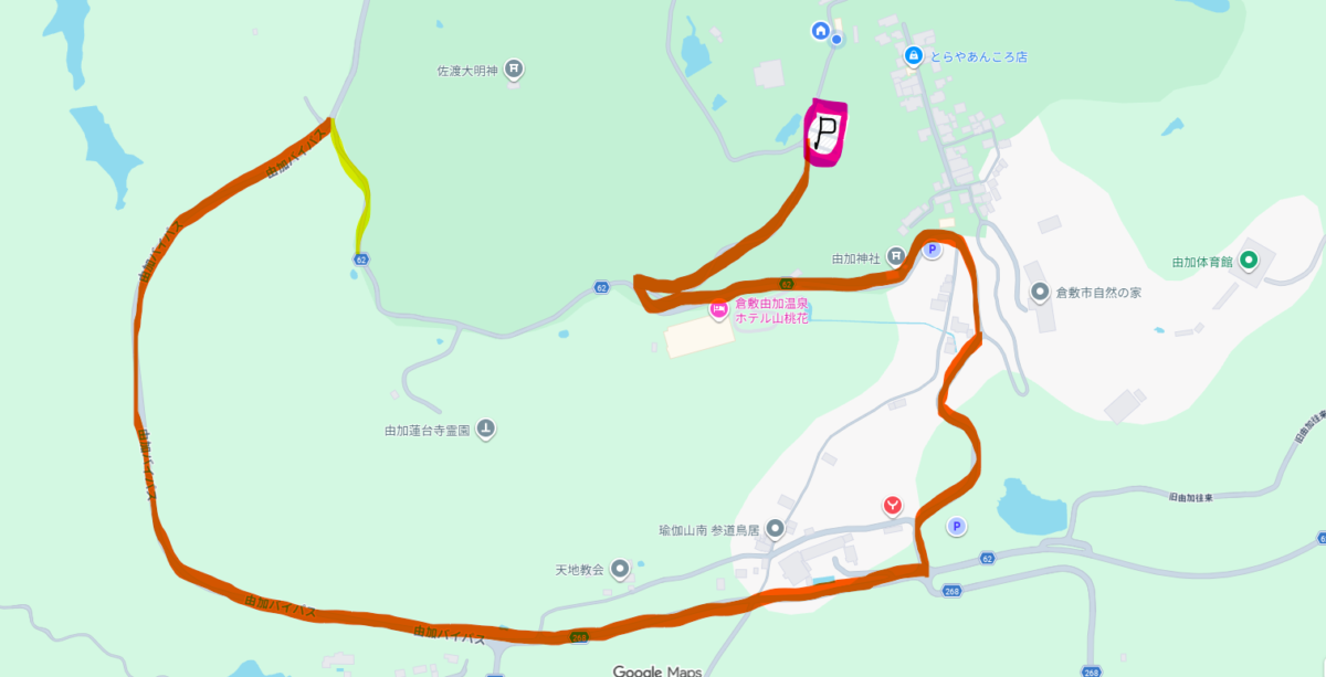 迂回ルート地図